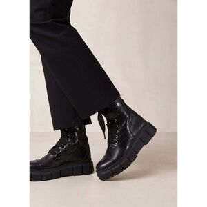ALOHAS Black Combat Boots sz EU41